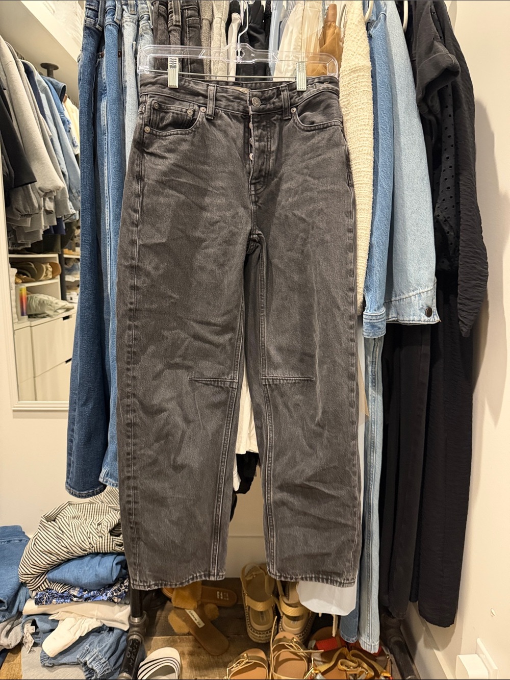 MADEWELL the darted barrel - leg jean. sz 23